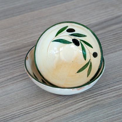Olive Dish Set - Handmade Breakfast Bowl, Ceramic Pottery Plate, Housewarming Gift, Plate Set
