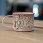 Cute Lamb Pottery Mug, Handmade Ceramic Coffee Mug, Animal Lover Gift