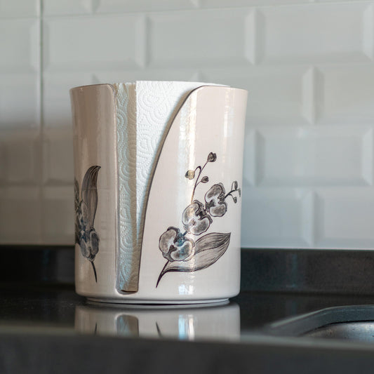 Orchids Theme Paper Towel Holder