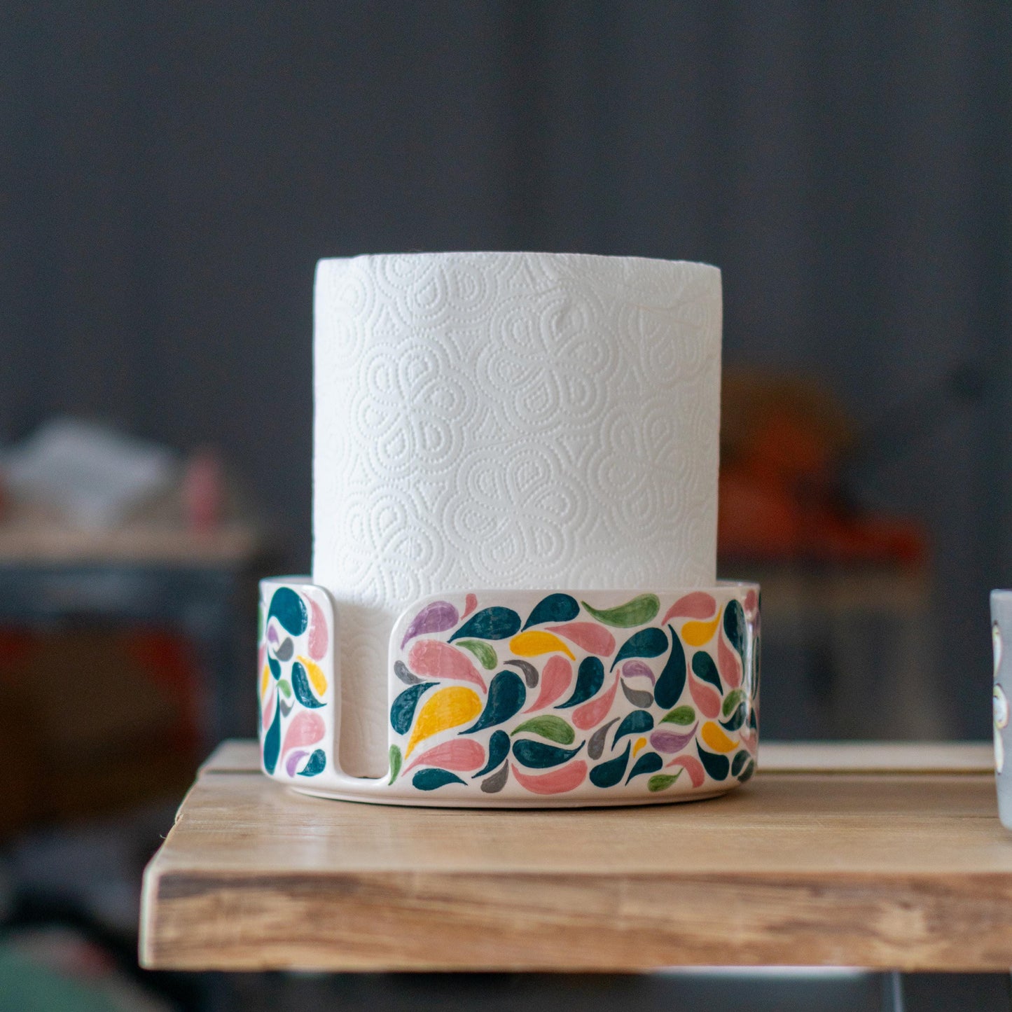 Paper Towel Holder Countertop, Kitchen Pottery, Paper Roll Holder
