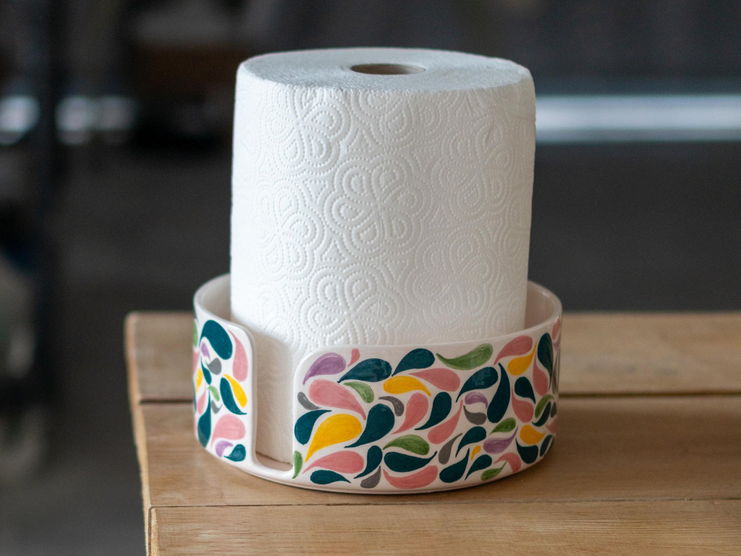 Paper Towel Holder Countertop, Kitchen Pottery, Paper Roll Holder