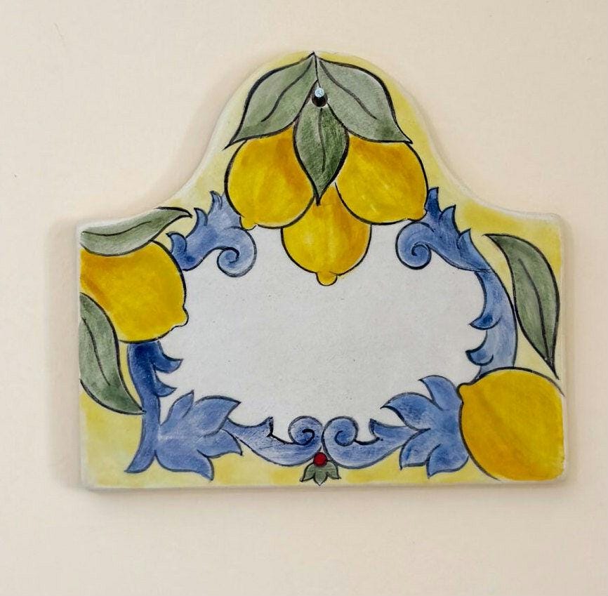 House Number Sign, Ceramic Address Sign, Handmade House Number | Personalized Door Number