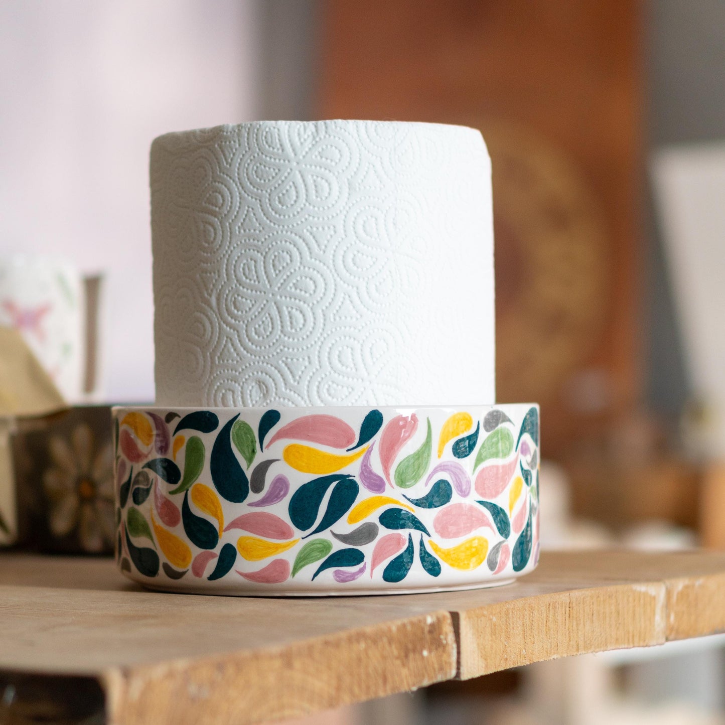 Paper Towel Holder Countertop, Kitchen Pottery, Paper Roll Holder