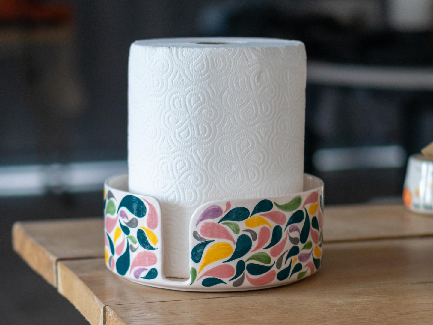 Paper Towel Holder Countertop, Kitchen Pottery, Paper Roll Holder