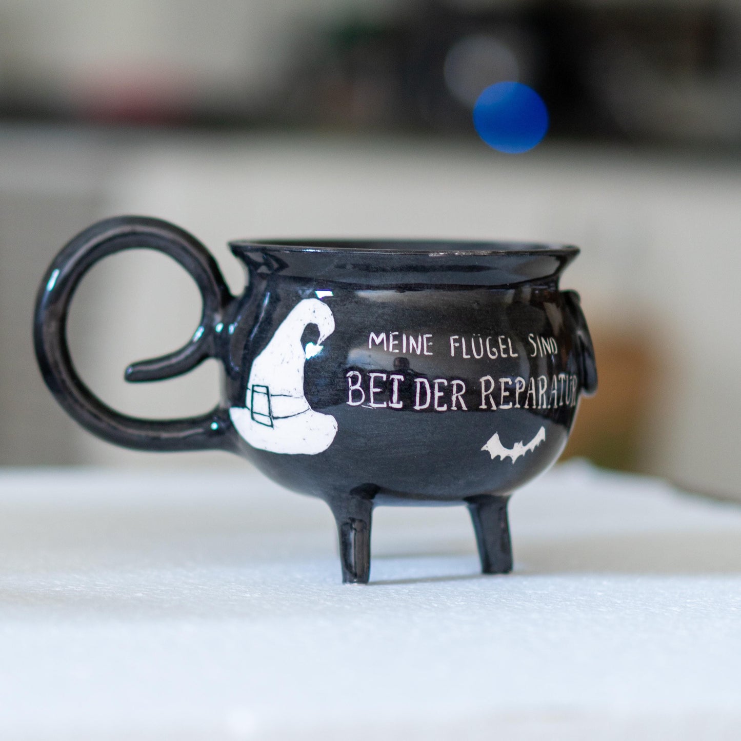 Cauldron Mug - Custom Coffee Mug, Handmade Pottery Halloween Mug