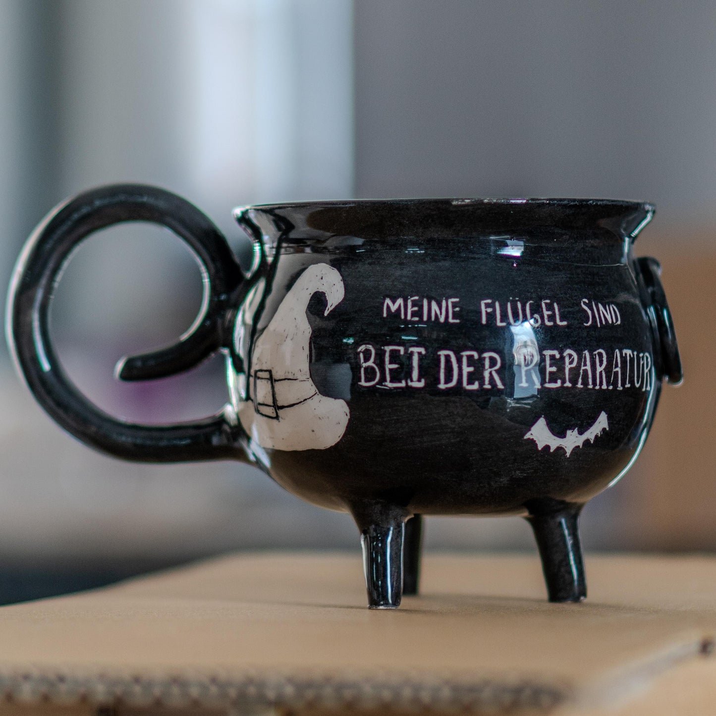 Cauldron Mug - Custom Coffee Mug, Handmade Pottery Halloween Mug
