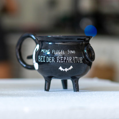 Cauldron Mug - Custom Coffee Mug, Handmade Pottery Halloween Mug