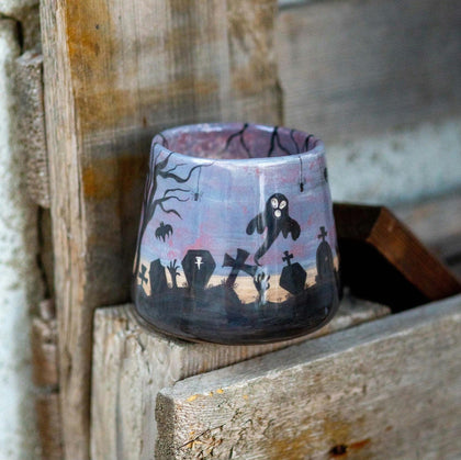Gothic Halloween Mug – Large Spooky Ceramic, 13.5 oz
