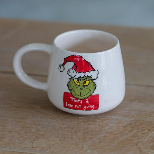 Custom Christmas Grinch Mug - Personalized Mug, New Year Winter Mug, Handmade Ceramic Coffee Mug