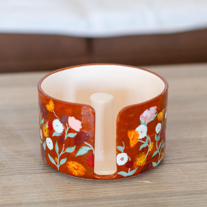 Paper Towel Holder - Floral Kitchen Decor, Paper Roll Holder, Paper Roll Holder Countertop