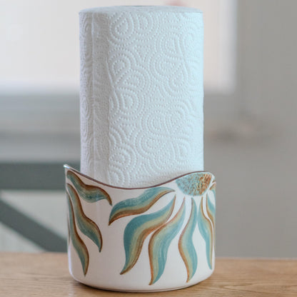 Ceramic Paper Towel Holder - Summer Decor, Kitchen Roll Holder, Bathroom Decor, Toilet Paper Holder