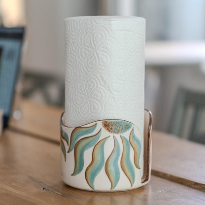 Ceramic Paper Towel Holder - Summer Decor, Kitchen Roll Holder, Bathroom Decor, Toilet Paper Holder