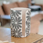 Handmade Ceramic Paper Towel Holder: Floral Kitchen Decor