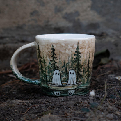 Halloween Mug - Haunted Forest Ghosts