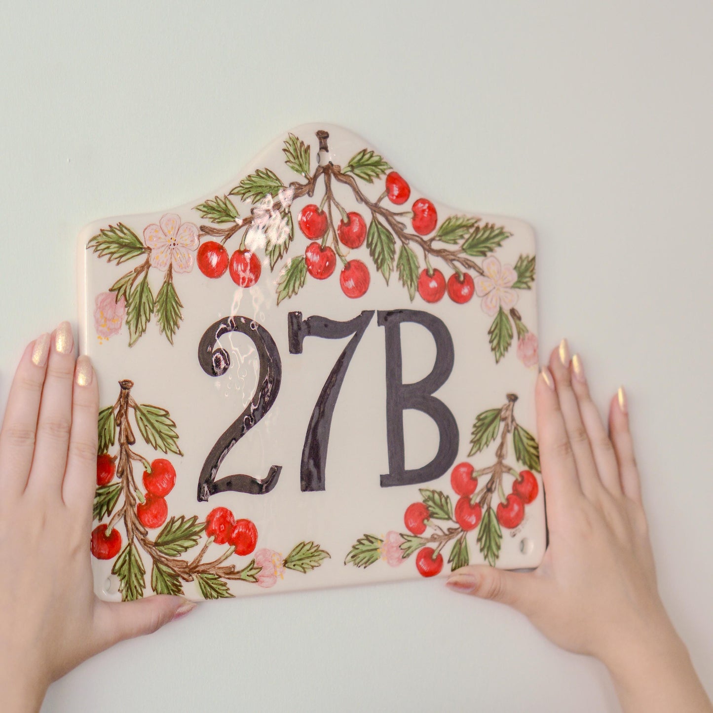 House Number Sign, Ceramic Address Sign, Handmade House Number | Personalized Door Number
