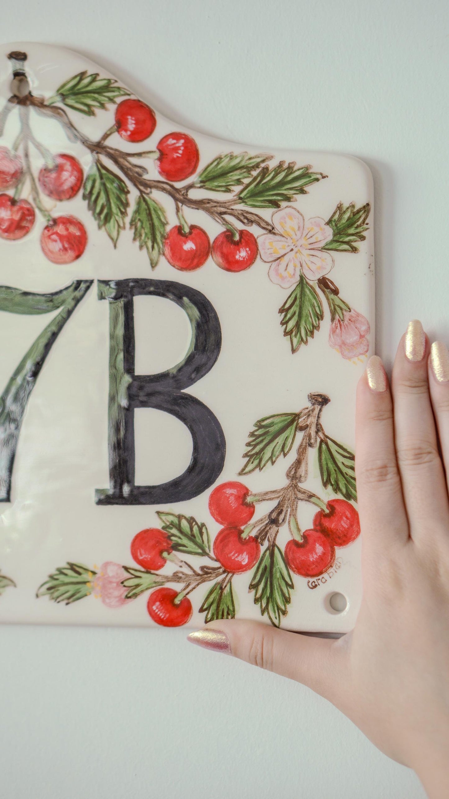 House Number Sign, Ceramic Address Sign, Handmade House Number | Personalized Door Number