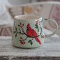 Hand-Painted Cardinal Mug: Ceramic Coffee Cup, Nature Lover Gift