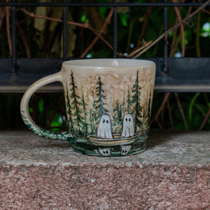 Halloween Mug - Haunted Forest Ghosts