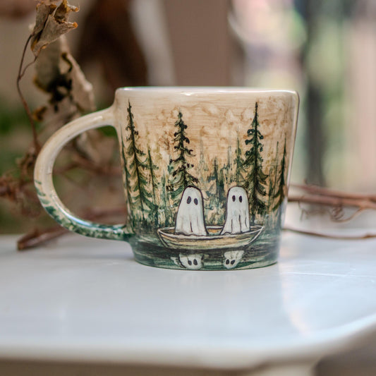 Halloween Mug - Haunted Forest Ghosts