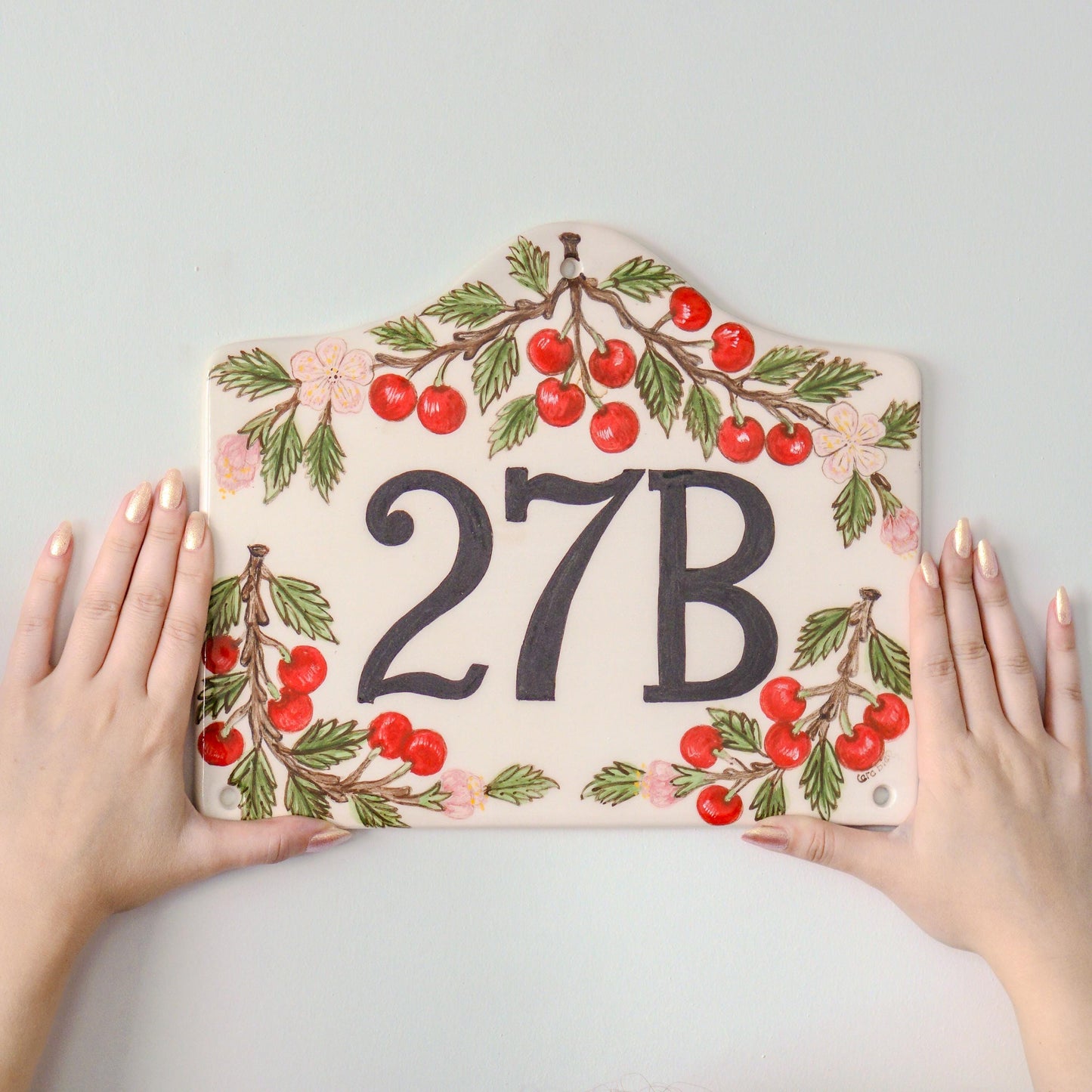 House Number Sign, Ceramic Address Sign, Handmade House Number | Personalized Door Number