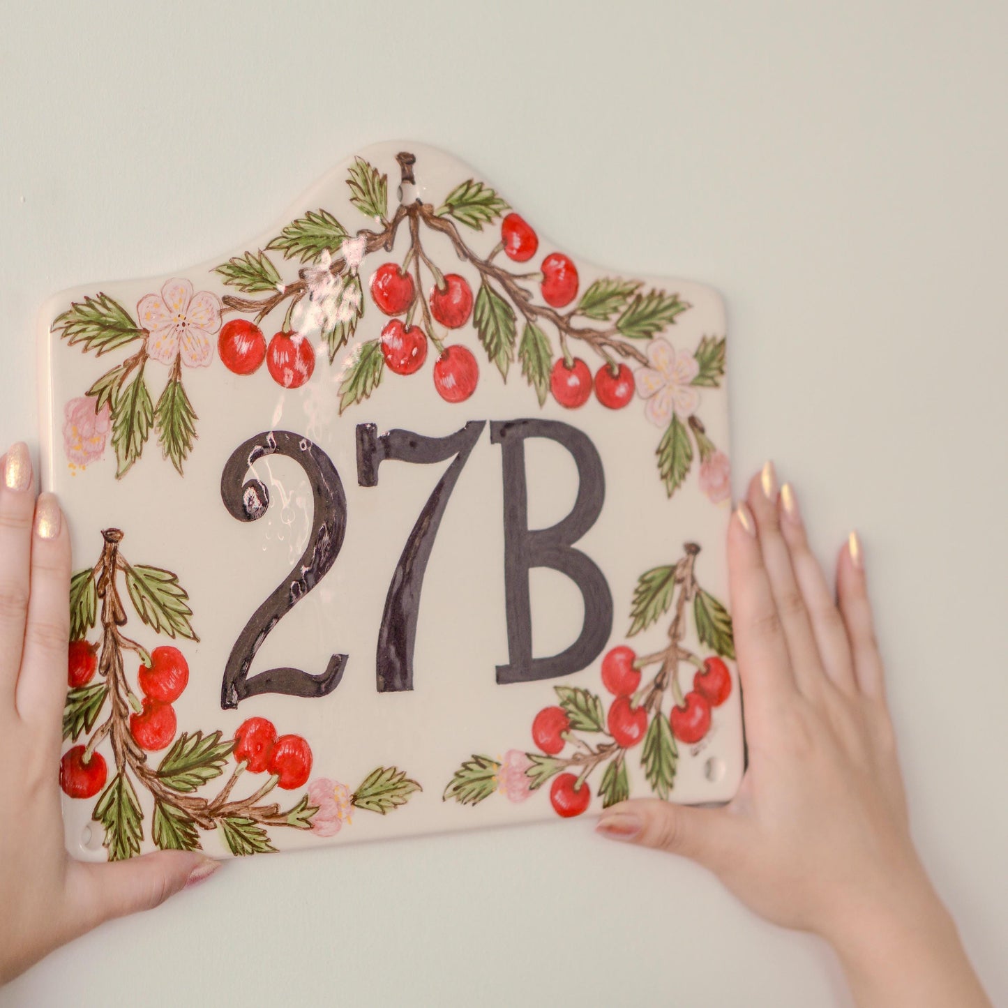 House Number Sign, Ceramic Address Sign, Handmade House Number | Personalized Door Number