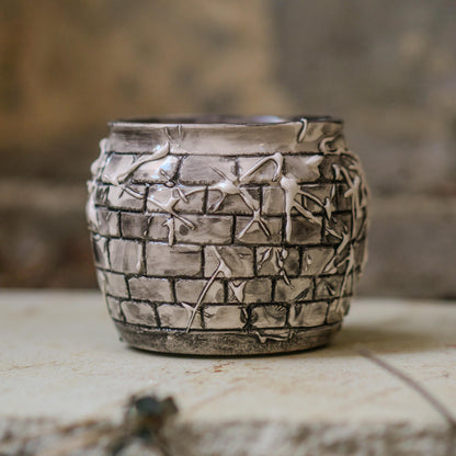 Handmade Ceramic Cobweb Mug: Gothic Halloween Coffee Cup