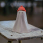 Handmade Ceramic Ghost Incense Holder: Whimsical Halloween Decor