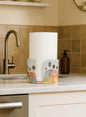 Ceramic Paper Towel Holder – Handmade Pottery Kitchen Decor, Whimsical Hand-Painted Countertop Organizer, New Home Gift
