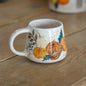 Pumpkin Mug - Handmade Ceramic Coffee Mug, Fall Rustic Autumn Mug