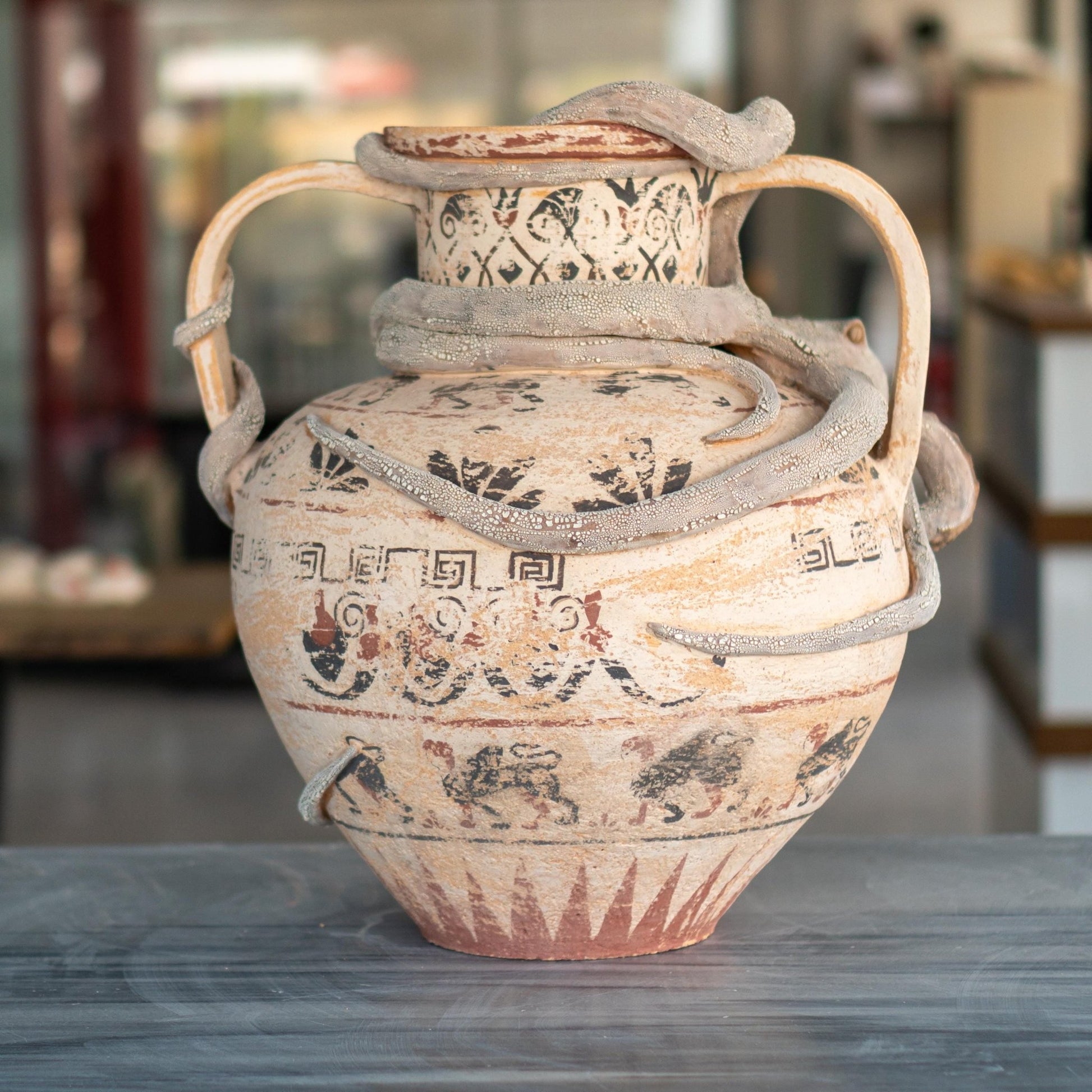 Octopus Pot - Octopus Vase, Artisan Home Decor