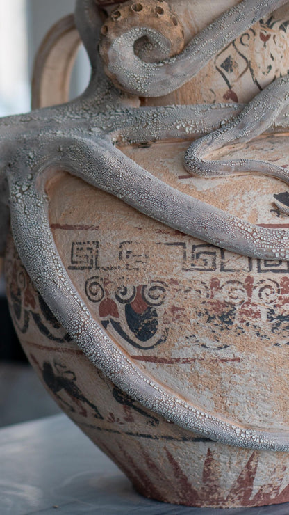 Octopus Pot - Octopus Vase, Artisan Home Decor
