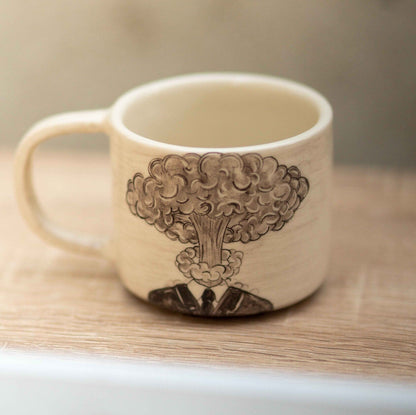 Oppenheimer - Ceramic Mug, Handmade and Hand-Painted Coffee Cup, Coffee Mugs