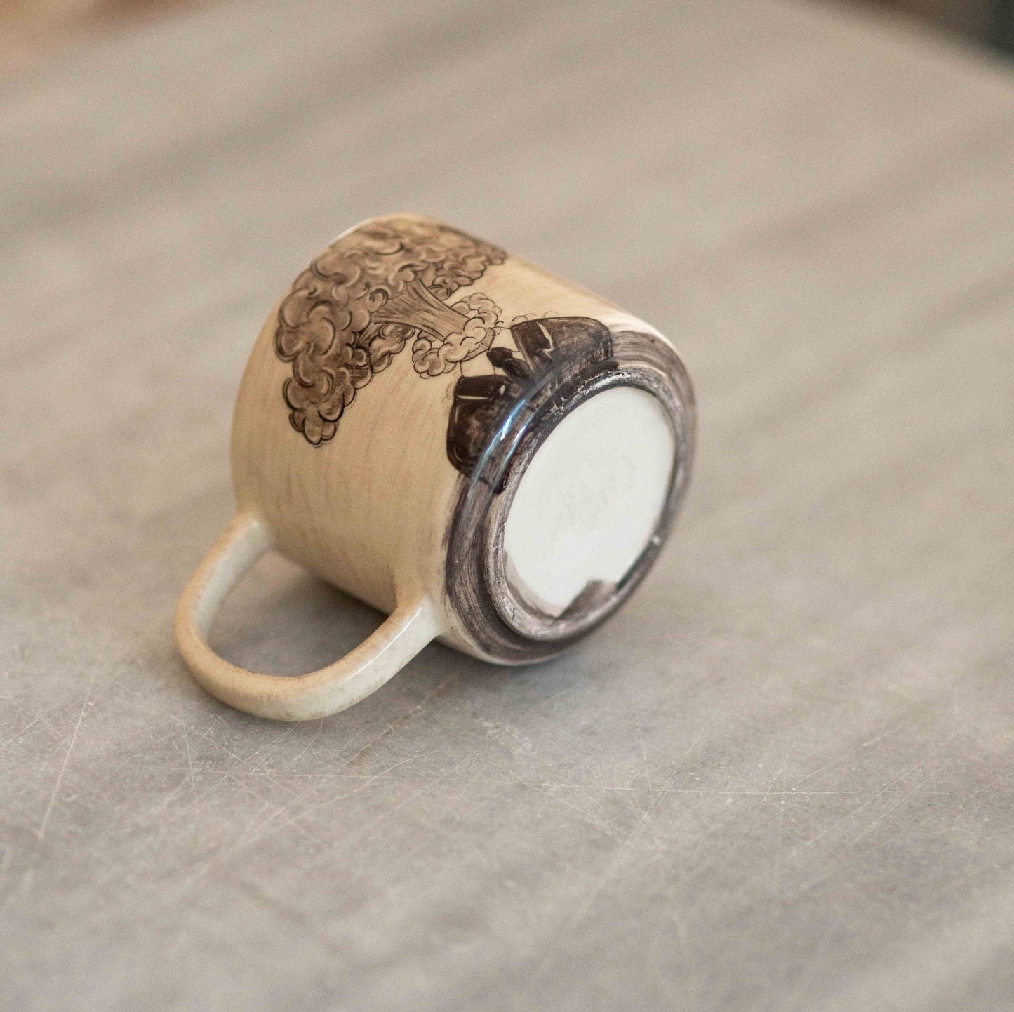 Oppenheimer - Ceramic Mug, Handmade and Hand-Painted Coffee Cup, Coffee Mugs