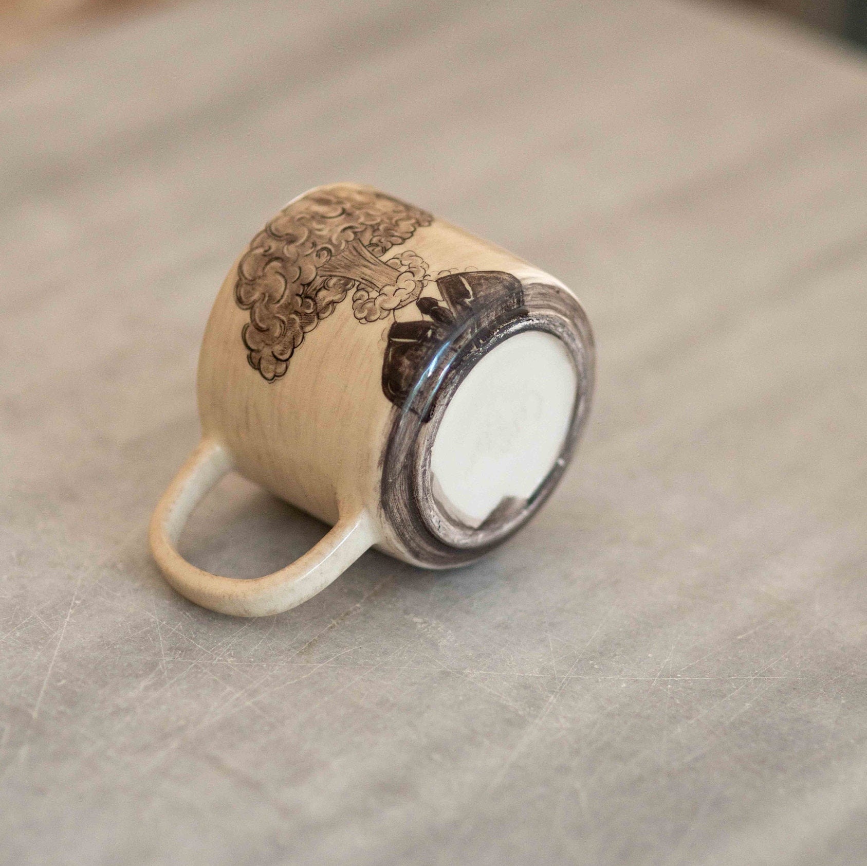 Oppenheimer - Ceramic Mug, Handmade and Hand-Painted Coffee Cup, Coffee Mugs