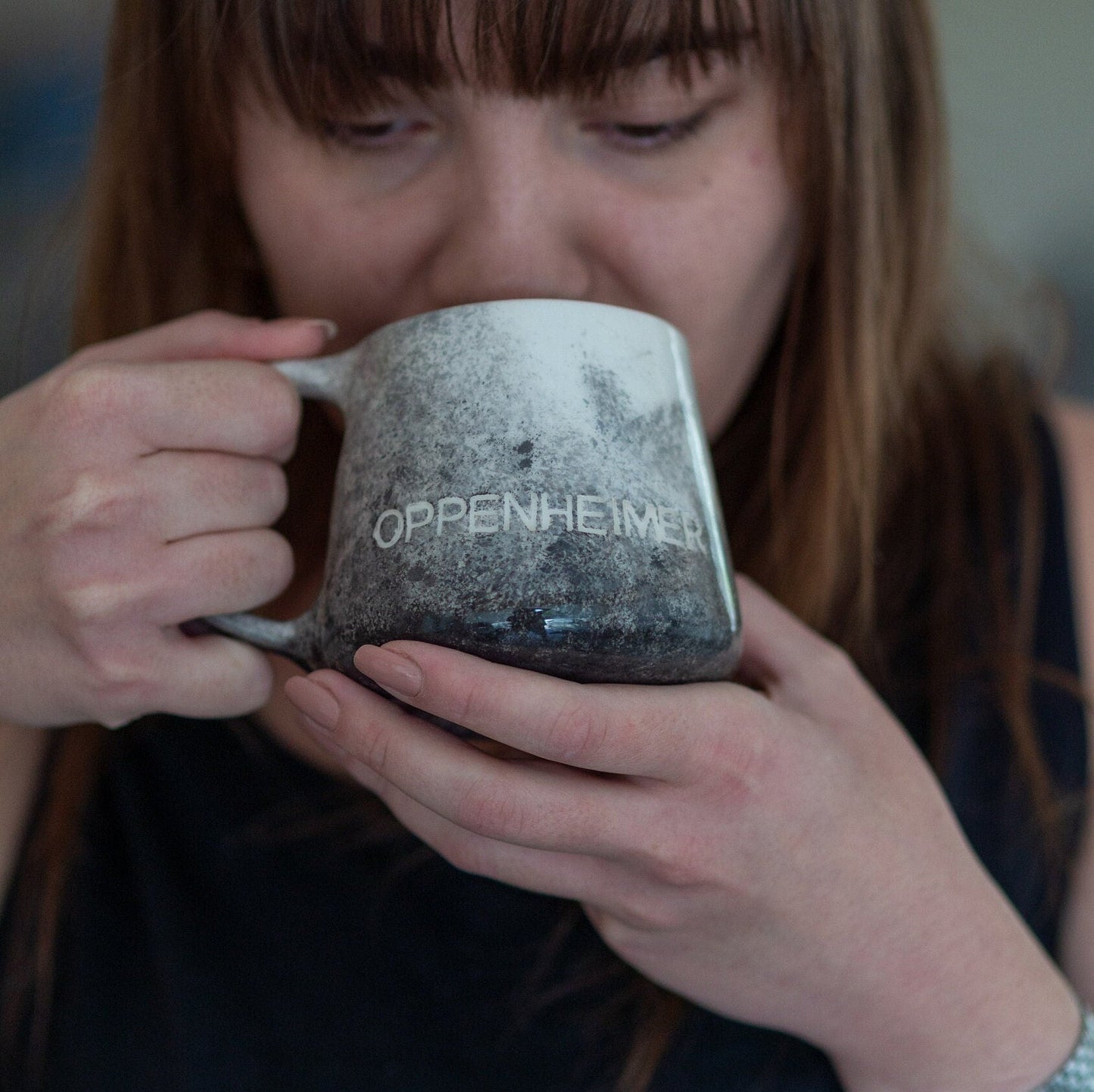 Oppenheimer Ceramic Mug, Large Coffee Mug, Handmade Coffee Cup