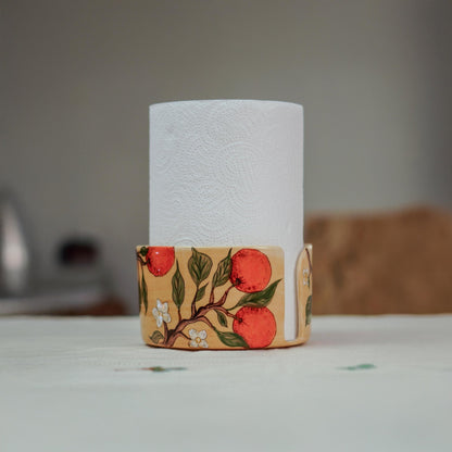 Orange Blossom Paper Towel Holder Kitchen Decor