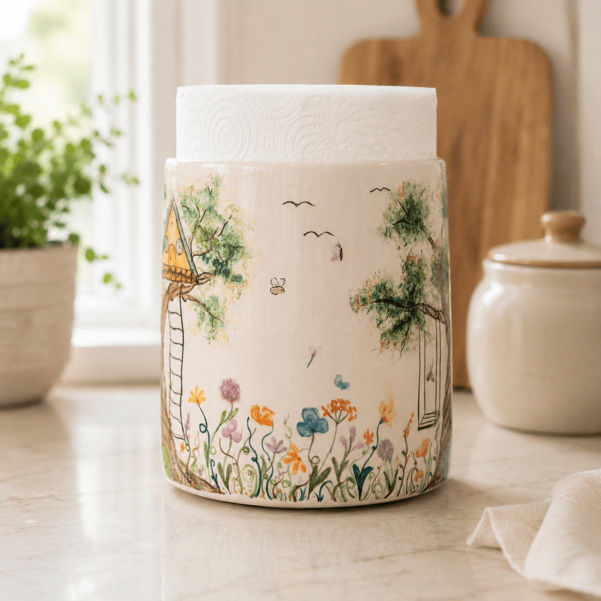 Paper Towel Holder - Beautiful View Forest Theme