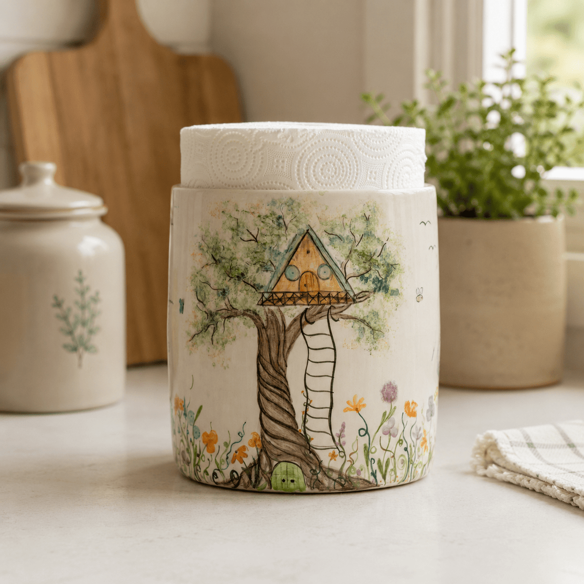 Paper Towel Holder - Beautiful View Forest Theme
