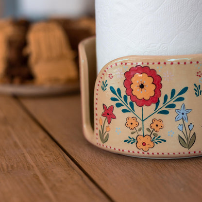 Paper Towel Holder Countertop, Fall Theme Kitchen Decor, Ceramic Paper Roll Holder, Toilet Paper Holder