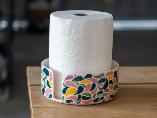 Paper Towel Holder Countertop, Kitchen Pottery, Paper Roll Holder