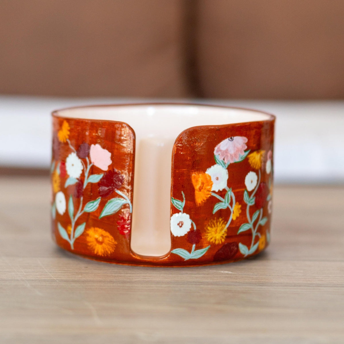 Paper Towel Holder - Floral Kitchen Decor, Paper Roll Holder, Paper Roll Holder Countertop