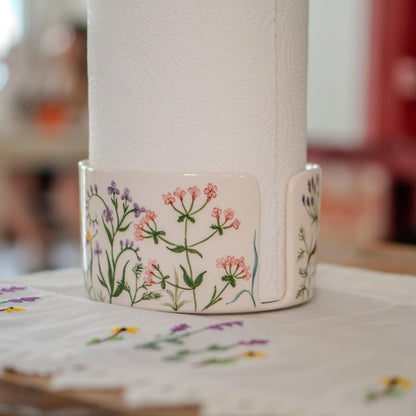 Paper Towel Holder - Flower Dopamine Decor, Freestanding Paper Towel Stand