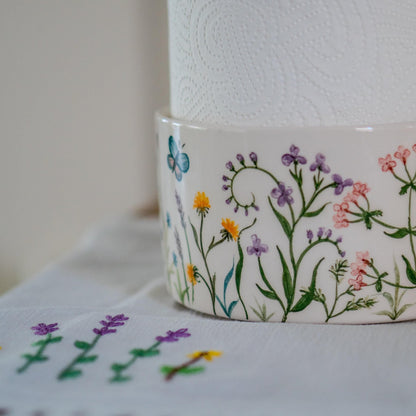 Paper Towel Holder - Flower Dopamine Decor, Freestanding Paper Towel Stand