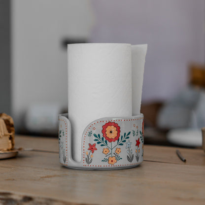 Paper Towel Holder Kitchen Organizer, Floral Kitchen Towel Holder, Paper Roll Holder, Countertop Decor