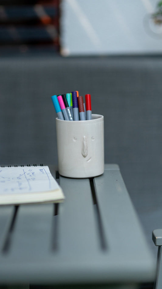 Pencil Holder, Handmade Ceramic Holder Box, Toothbrush Holder, Utensil Holder, Pencil Cup