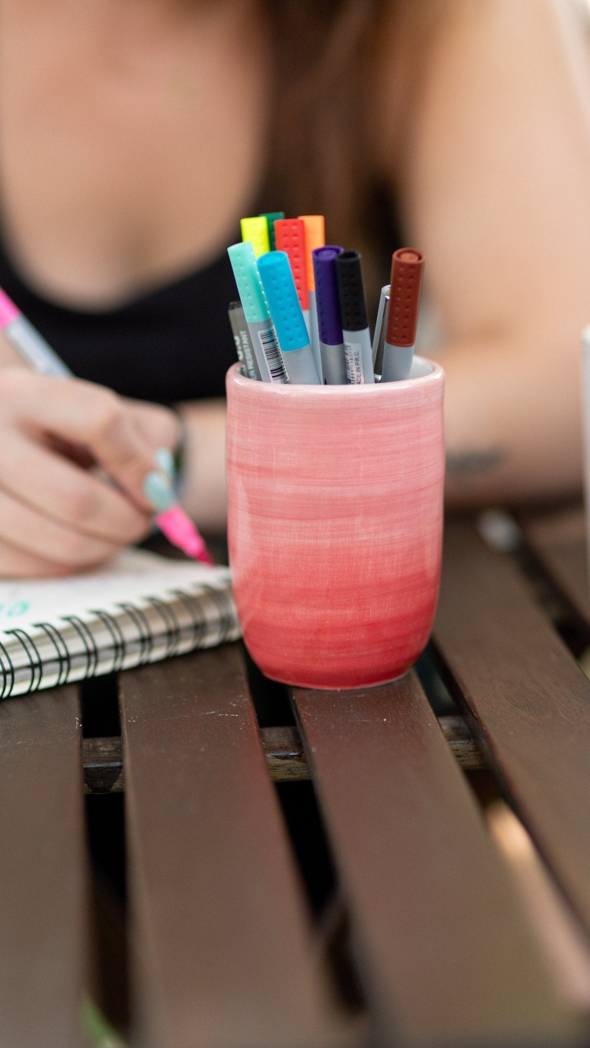 Pottery Ceramic Holder, Pencil Holder, Ceramic Pencil Box, Multi-use Holder Box