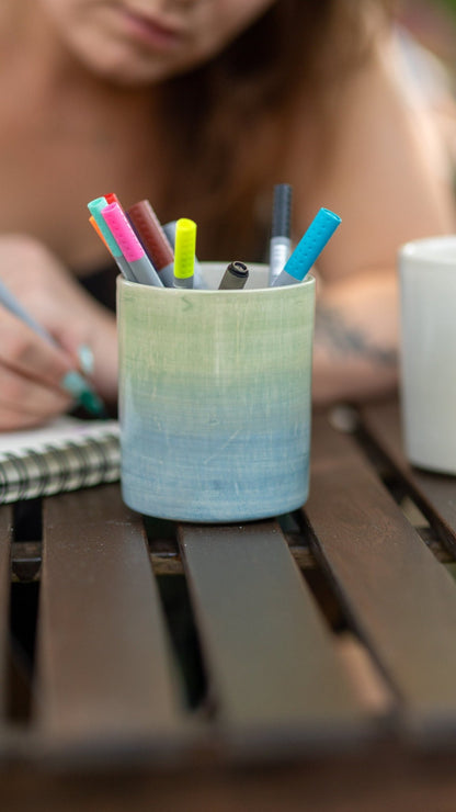 Pottery Ceramic Holder, Pencil Holder, Ceramic Pencil Box, Multi-use Holder Box