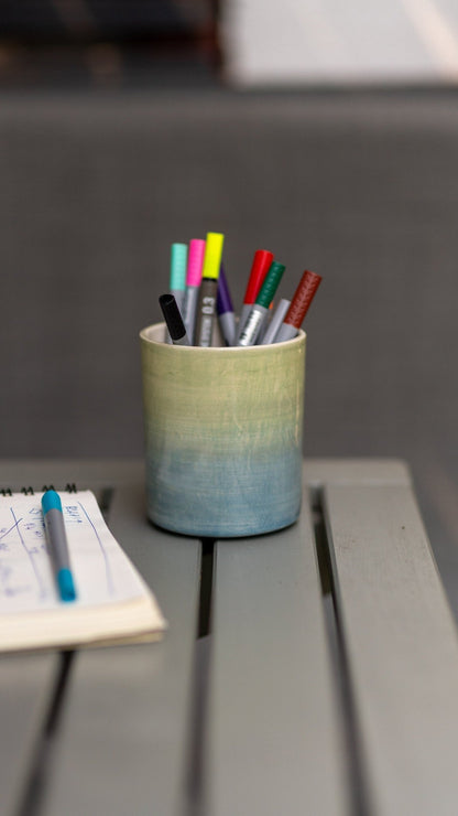 Pottery Ceramic Holder, Pencil Holder, Ceramic Pencil Box, Multi-use Holder Box