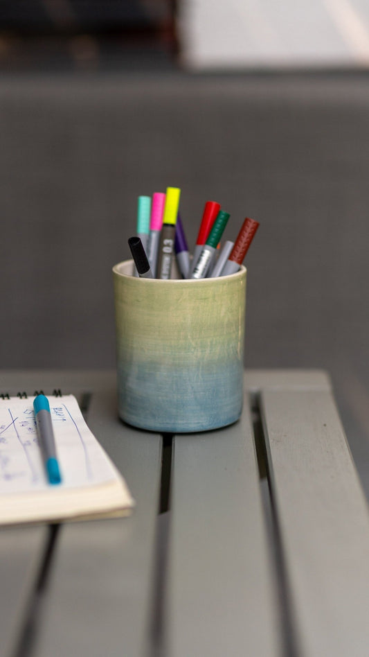 Pottery Ceramic Holder, Pencil Holder, Ceramic Pencil Box, Multi-use Holder Box