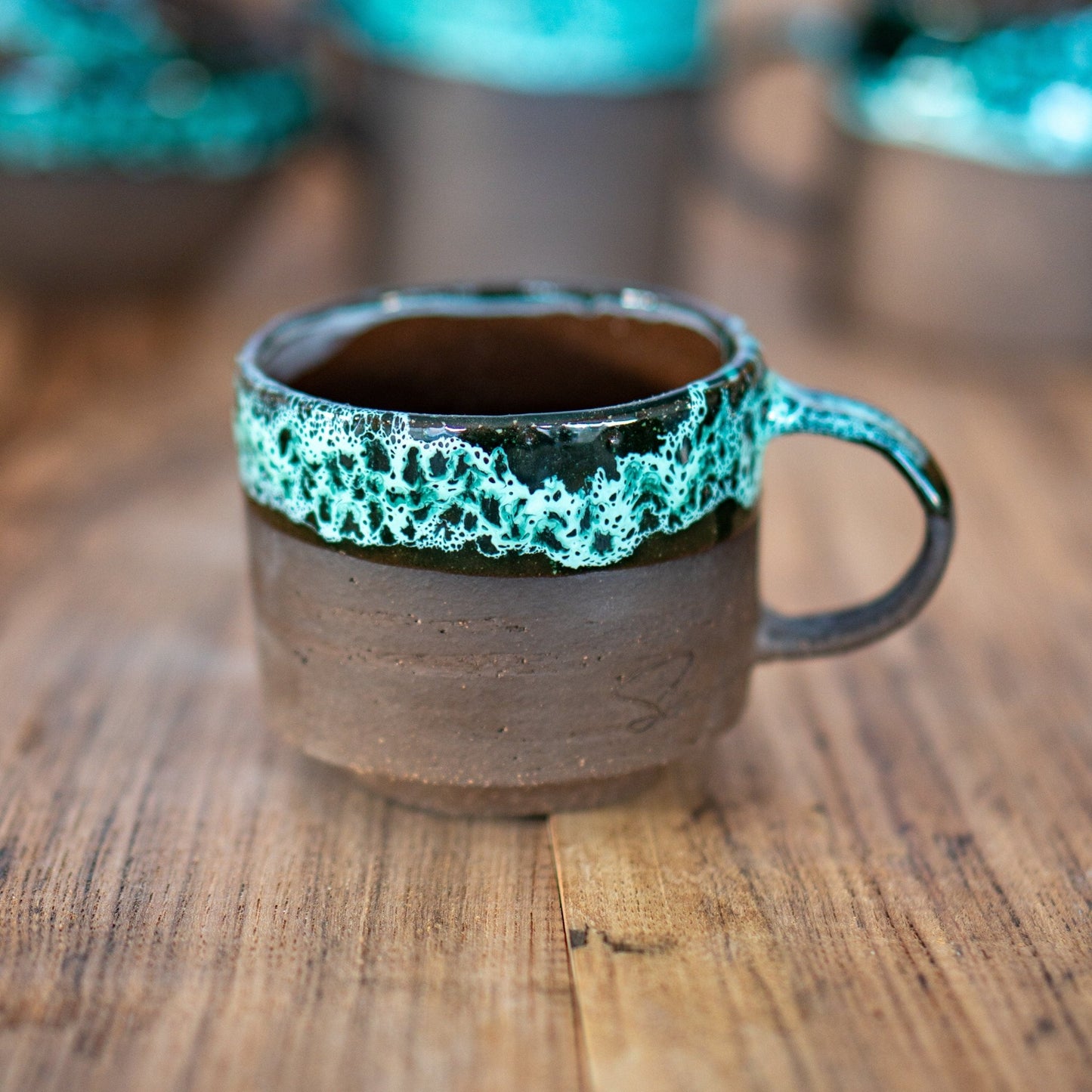 Pottery Mug - Mediterranean Sea, Handmade Coffee Mug, Ceramic Coffee Cup, Gift for Home